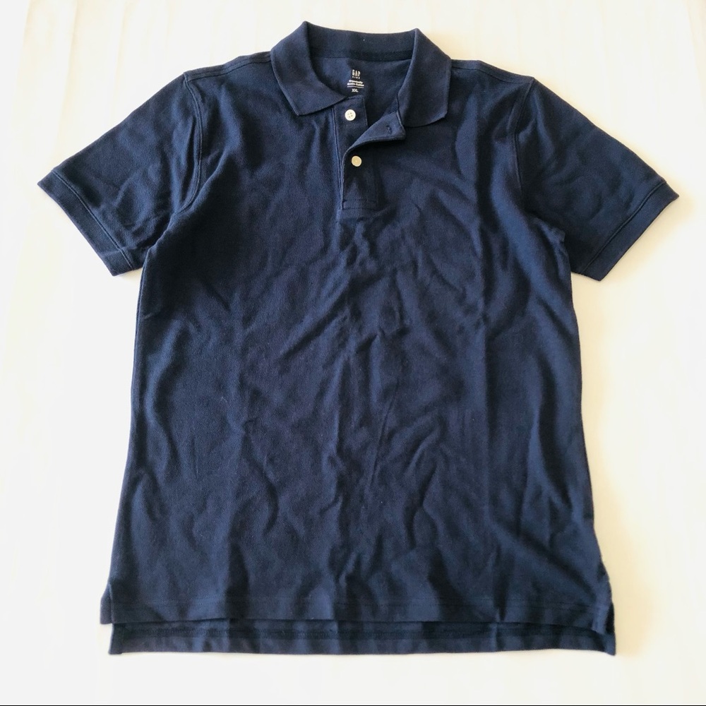 Gap Organic Cotton Uniform Blue Polo - Boys XXL